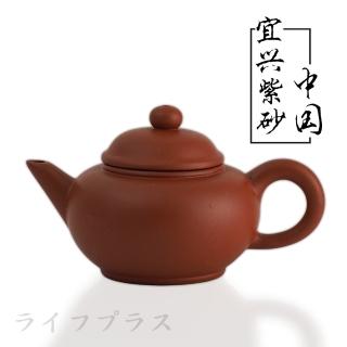 水平紫砂茶壺-200ml-紅色-2入組(泡茶壺)