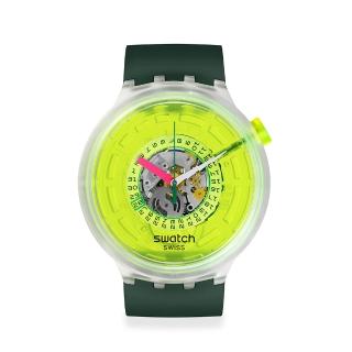 【SWATCH】BIG BOLD系列手錶 BLINDED BY NEON 男錶 女錶 瑞士錶 錶(47mm)