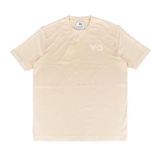 【Y-3 山本耀司】Y-3 Classic字母LOGO純棉短袖T恤(平輸品/男款/亞麻黃)