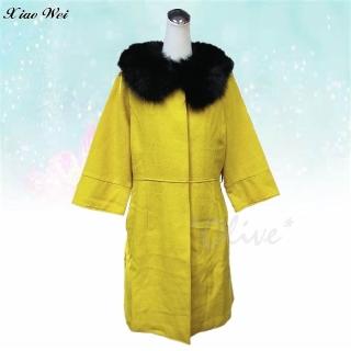 【CHENG DA】專櫃精品春夏款時尚羊毛長版大衣外套(NO.302505)