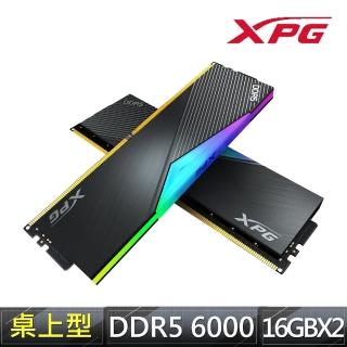【ADATA 威剛】XPG LANCER DDR5-6000 16G*2 RGB超頻桌上型記憶體(AX5U6000C3016G-DCLARBK)