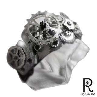 【RJ New York】工業機械齒輪中性歐美風寬版戒指(2色尺寸可選)