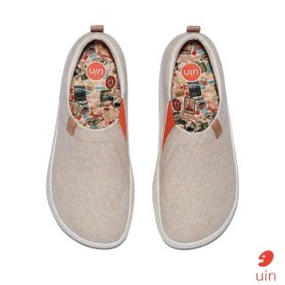 【uin】西班牙原創設計 女鞋 托萊多10卡其棕素色休閒鞋W1710813(素色)