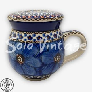 【SOLO 波蘭陶】CA 波蘭陶 350ML 有蓋杯 迷樣藍系列 CERAMIKA ARTYSTYCZNA