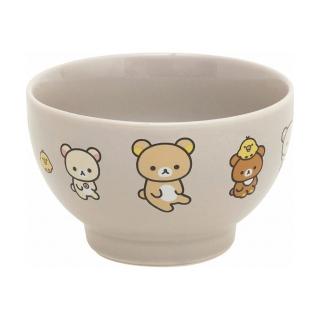 【San-X】拉拉熊 懶懶熊 陶瓷碗 淺茶碗 基礎風 坐姿(Rilakkuma)