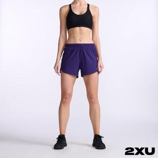 【2XU】女 Aero 5吋運動短褲(紫/反光銀)