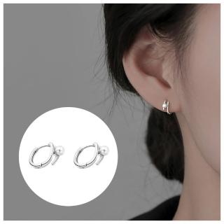 【HaNA 梨花】韓國女人味．雙層珍珠耳環