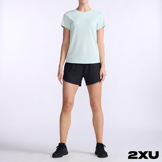 【2XU】女 Aero運動短袖上衣(綠/反光白)