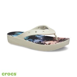 【Crocs】女鞋 經典厚底女士人字拖(208770-2Y3)