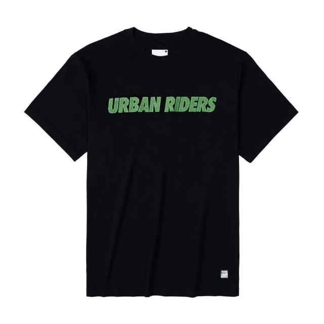 【Lee 官方旗艦】男裝 短袖T恤 / 綠草標語印花 氣質黑 舒適版型 / Urban Riders 系列(LL220337)