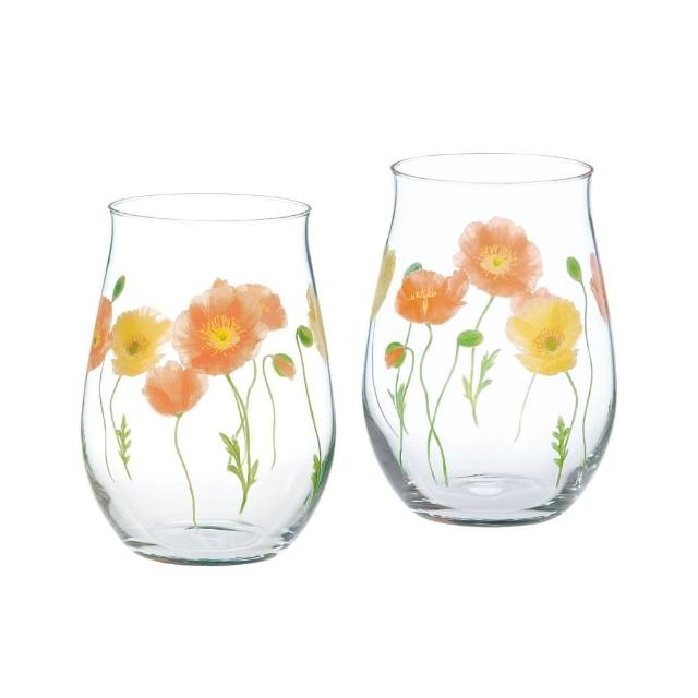 【TOYO SASAKI】東洋佐佐木 日本製花紋玻璃杯組400ml(G099-T296)