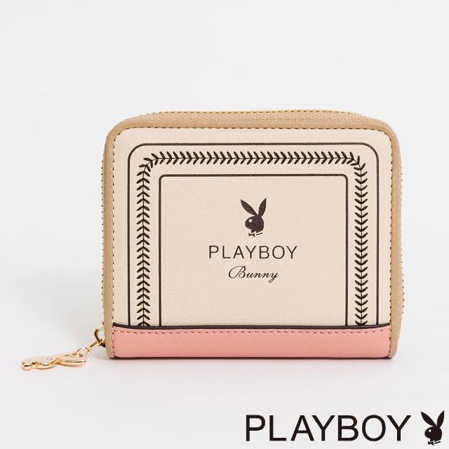 【PLAYBOY】卡片零錢包 Viva+系列(粉色)