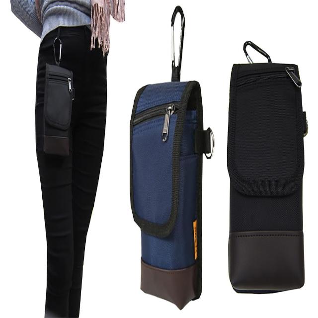 【YESON】腰包5.5吋手機適用超無敵耐用外掛腰包MIT品質保證(高單數防水尼龍布+皮插筆外袋YKK零件)