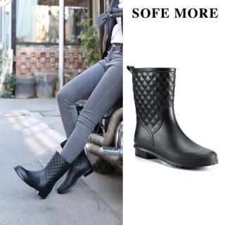 【SOFE MORE】全防水雨鞋 36~41碼防水防滑雨靴 一體成型防水鞋(雨鞋)