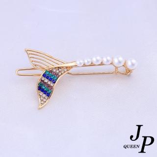 【Jpqueen】人魚公主水鑽仙女一字瀏海髮夾(5款可選)