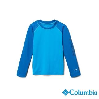 【Columbia 哥倫比亞】童款-Sandy ShoresUPF50快排長袖上衣-藍色(UAY00170BL)