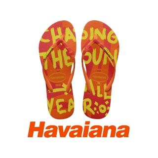 【havaianas 哈瓦仕】Top Flip Flops 拖鞋 人字拖 夾腳拖 螢光 橘紅 女款 4144534-5735W