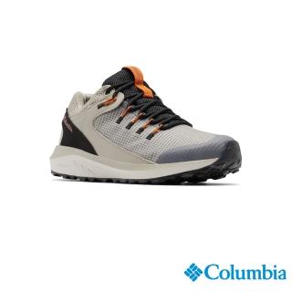 【Columbia 哥倫比亞官方旗艦】男款-TRAILSTORMOmni-Tech防水多功能健走鞋-淺灰(UBI01560LY / 2023春夏)
