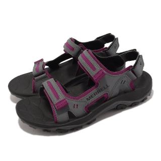 【MERRELL】涼鞋 Huntington Sport Convert 灰 桃紫 戶外 機能 防水 女鞋(ML500330)