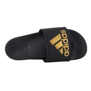 【adidas 愛迪達】男女運動拖鞋-海邊 海灘 戲水 游泳 沙灘 愛迪達 黑金(GY1946)