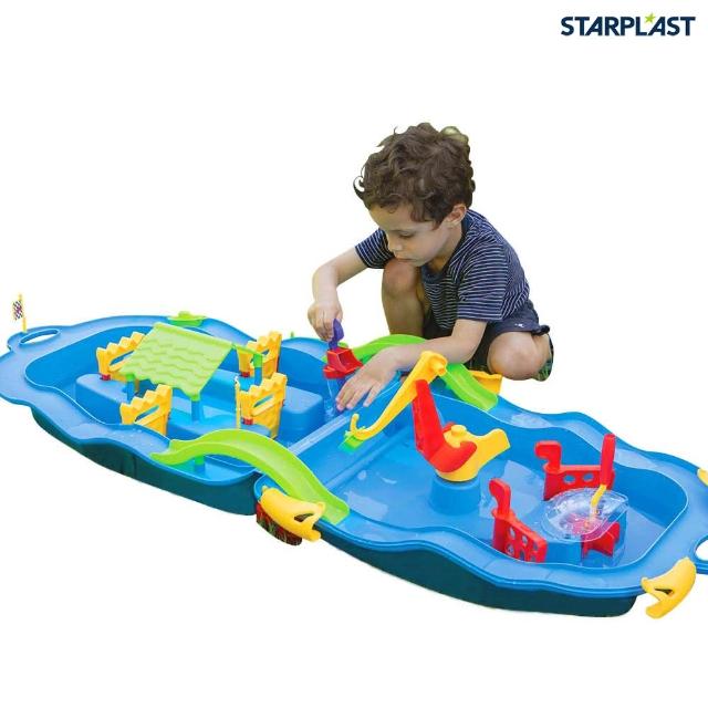 【STARPLAST】玩水行李箱-水上樂園(移動式玩水箱 玩水玩具)