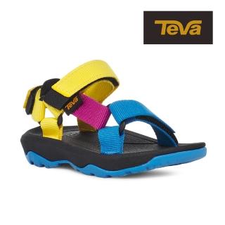 【TEVA】原廠貨 幼童 Hurricane XLT2 機能運動涼鞋/雨鞋/水鞋/童鞋(多彩水藍-TV1019390TWMT)