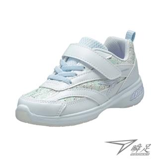 【SYUNSOKU 瞬足】17-23cm 兒童運動鞋 女童機能鞋 D楦偏窄(ELEC768)