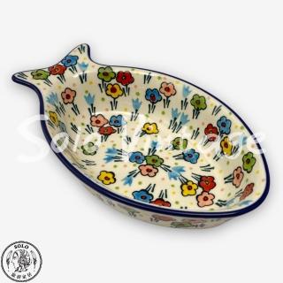 【SOLO 波蘭陶】CA 波蘭陶 19.5CM 魚型碗 可愛彩花系列 CERAMIKA ARTYSTYCZNA
