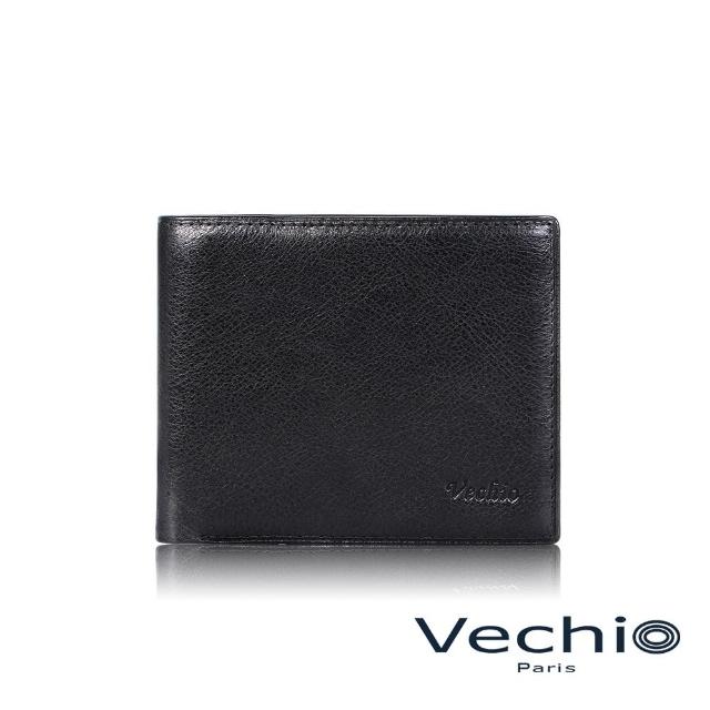 【VECHIO】台灣總代理 堅毅號 9卡中間翻透明窗皮夾-黑色(VE048W004BK)