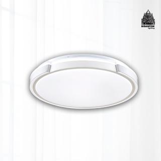 【必登堡】汀菲LED吸頂燈 淺月白 壁切款 B335251(吸頂燈/LED/現代/簡約/牆壁開關切換)