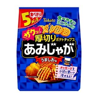 即期品【日本東鳩】厚切網狀洋芋片鹽味75g