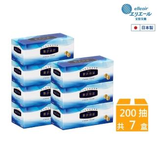 【日本大王】elleair奢侈保濕柔霜面紙200抽/盒(7盒組)