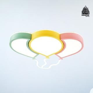 【必登堡】三色氣球LED吸頂燈 B562023(吸頂燈/LED/現代/簡約/氣球/兒童燈/趣味/創意/男孩/女孩/童趣)