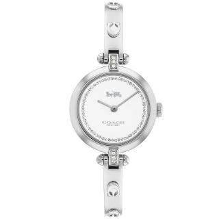 【COACH】官方授權經銷商 優雅晶鑽手環式手錶-26mm/銀 畢業 禮物(14504081)