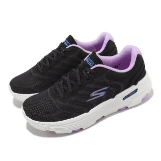 【SKECHERS】慢跑鞋 Go Run 7.0-Driven 女鞋 黑 紫 避震 緩衝 回彈 瑜珈鞋墊 運動鞋(129335BKLV)