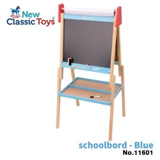 【New Classic Toys】北歐木製兒童畫板/小黑板/畫架(經典藍11601)