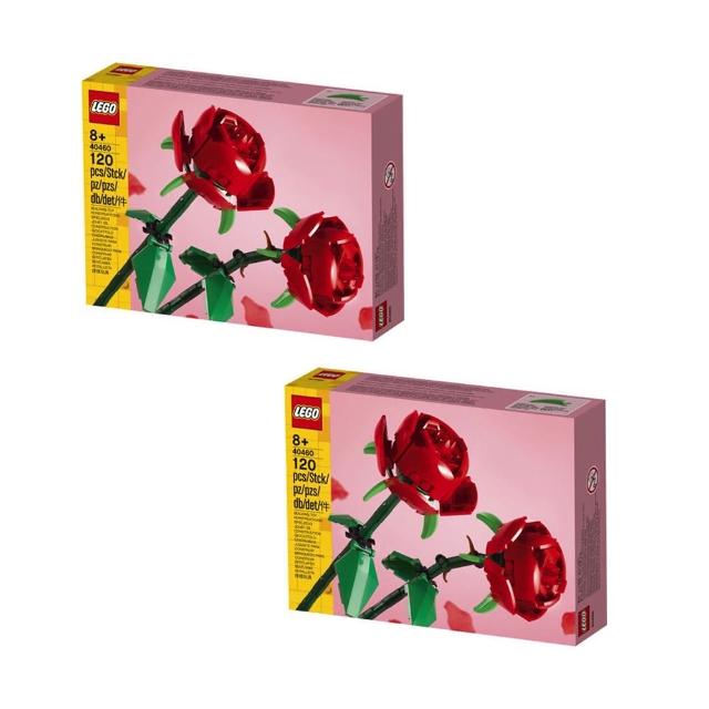 【LEGO 樂高】樂高 LEGO 積木 CREATOR系列 玫瑰花 Roses40460 兩盒組(代理版)