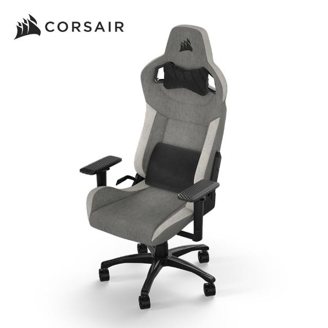 【CORSAIR 海盜船】T3-RUSH V2 電競椅-灰+白(含宅配+安裝)