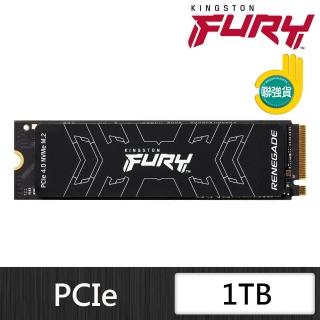 【Kingston 金士頓】FURY Renegade 1TB M.2 PCIe 4.0 內接SSD(SFYRS/1000G)