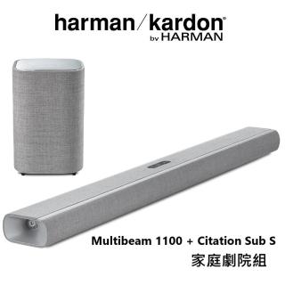 【Harman Kardon】哈曼卡頓 Soundbar 聲霸 重低音 家庭劇院(Citation Multibeam 1100+Sub S)