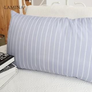 【LAMINA】風格條紋水洗枕-1入