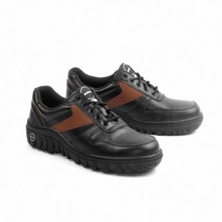 【PUHU 彪琥】拼接工作安全鞋 - 黑棕(100%MIT台灣製 鋼頭鞋 工作鞋 防護鞋 安全鞋)