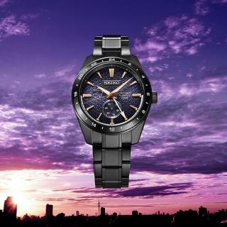 【SEIKO 精工】Presage 新銳系列 限量 曙 Akebono GMT機械錶 指針錶 手錶 禮物 畢業(SPB361J1/6R64-00L0SD)