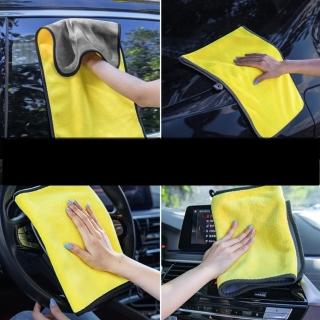洗車專用 汽車毛巾 大條 10入(加厚吸水擦車布 珊瑚絨)