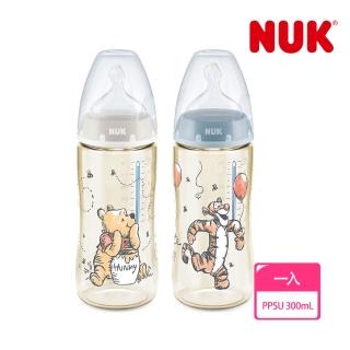 【NUK 官方直營】迪士尼寬口徑PPSU感溫奶瓶300mL(顏色隨機出貨)
