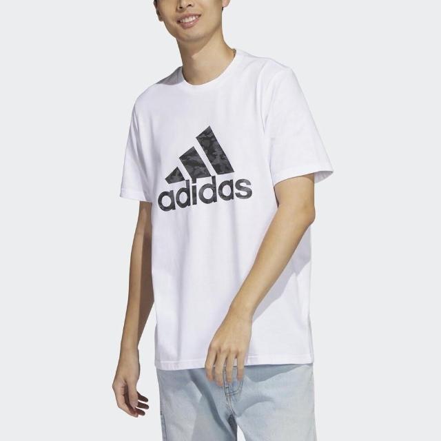 【adidas 愛迪達】M Camo G T 男 短袖上衣 T恤 運動 訓練 休閒 棉質 舒適 亞洲版 白(HA7212)