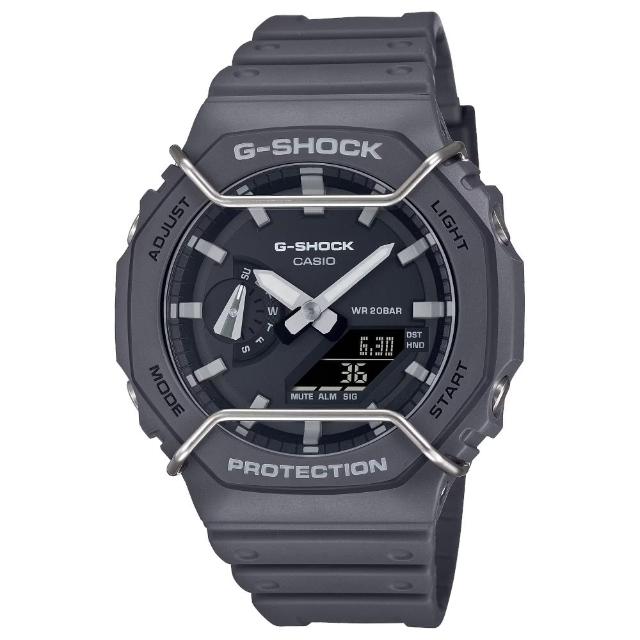 【CASIO 卡西歐】G-SHOCK八角防護框雙顯錶(GA-2100PTS-8A)