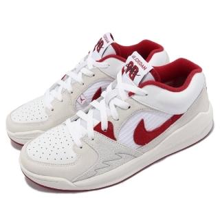 【NIKE 耐吉】休閒鞋 Jordan Stadium 90 男鞋 米白 紅 麂皮 緩震 Varsity Red(DX4397-106)