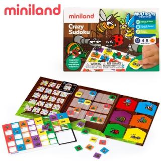 【西班牙Miniland】圖案數獨磁鐵遊戲板(邏輯思考/創意思考)
