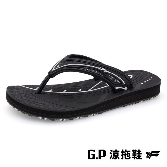 【G.P】女款極簡風海灘夾腳拖鞋G3717W-黑色(SIZE:36-40 共三色)